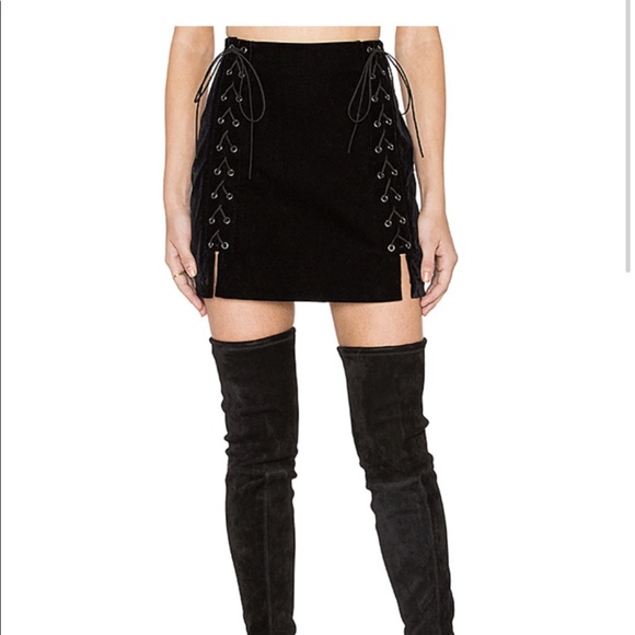 Lace Up Skirt - Picture 1 of 3